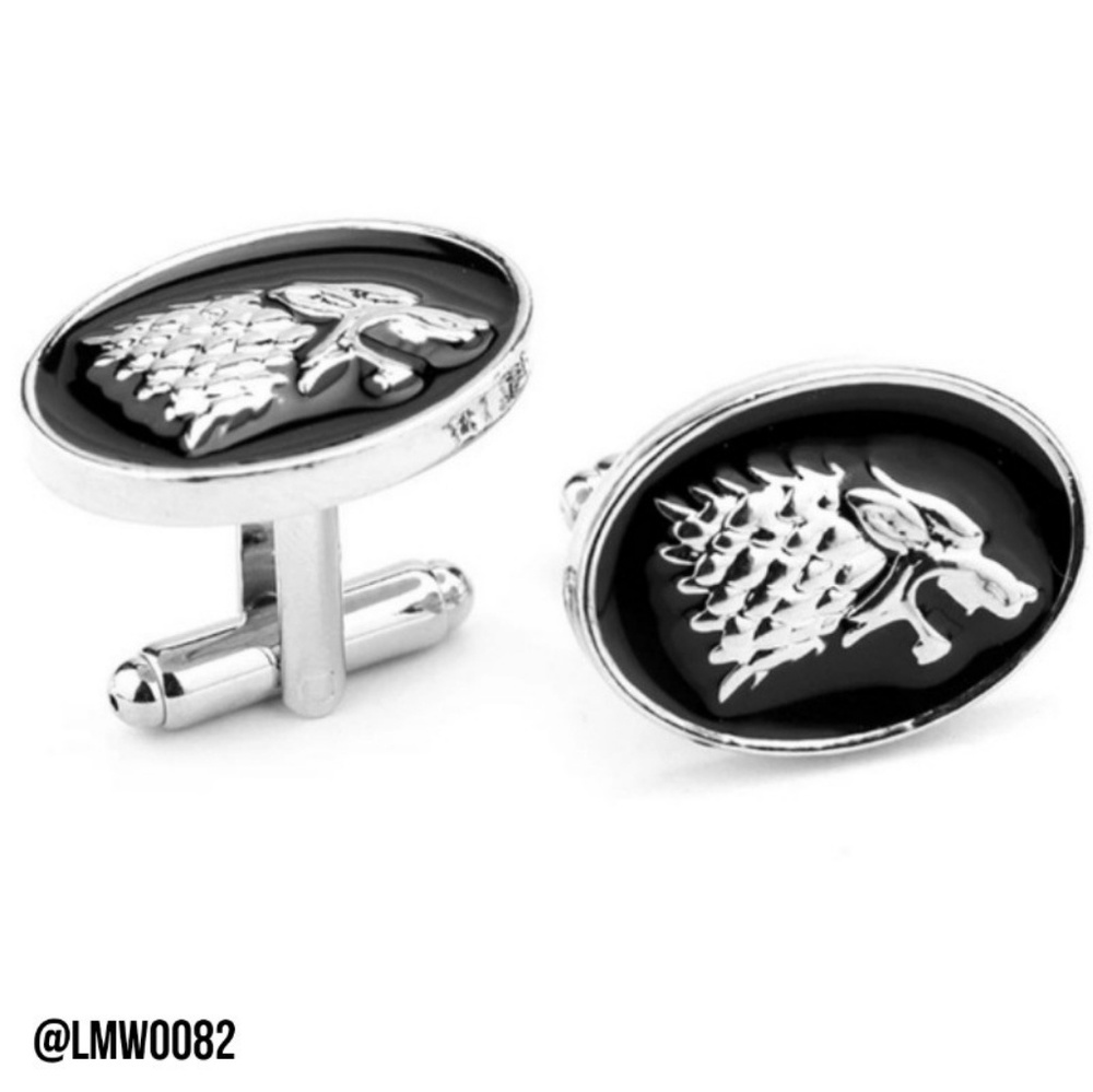 Game of Thrones Stark Cuff Links Winter is Coming - Picture 1 of 5